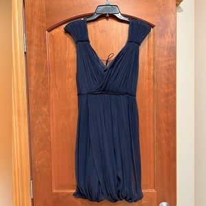 Vera Wang Lavender Label 100% silk bridesmaid dress - mini wrap bubble hem